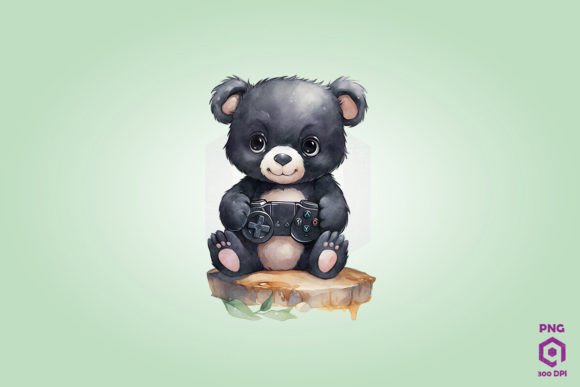 Black Bear Playing Video Game: A Creative Fusion of Wildlife and Digital Culture