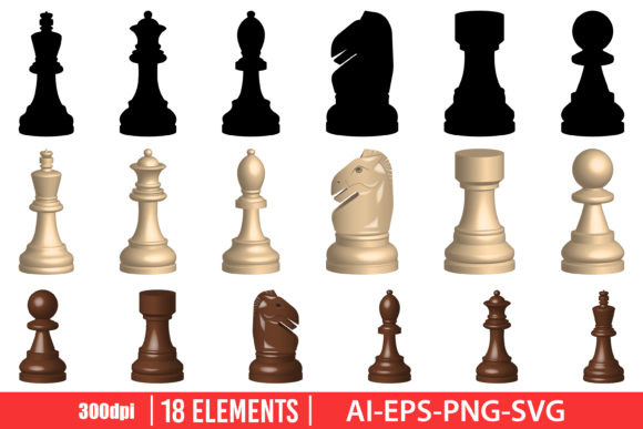 Chess Game Pieces Clipart Vector Design: A Comprehensive Resource for Digital Creatives