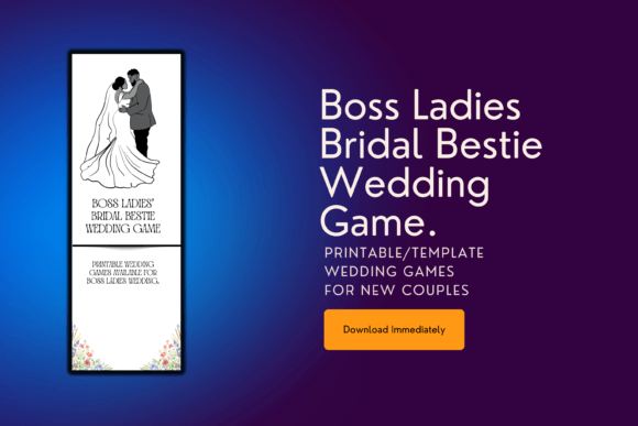 Empowering the Celebration: The Boss Lady Wedding Game Canva Template