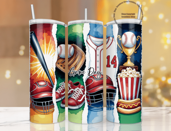 Game Day Baseball PNG 20 Oz Tumbler Wrap: A Guide for Creators