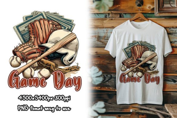 Game Day PNG, Baseball Mama Sublimation: Elevating Fan Gear with Precision Design