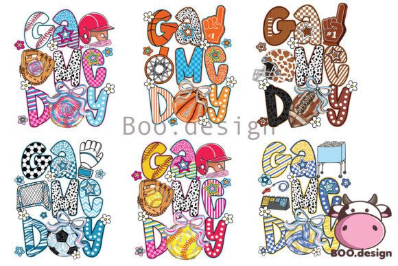 Game Day Sublimation Bundle PNG: Elevating Team Spirit with Custom Designs