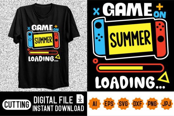 Game on Summer Loading Shirt Design: A Versatile Digital Asset for 2024
