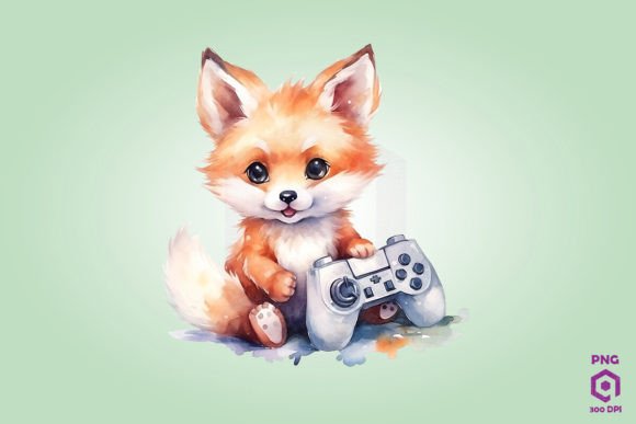 Red Fox Playing Video Game: A Creative Fusion of Wildlife and Digital Culture