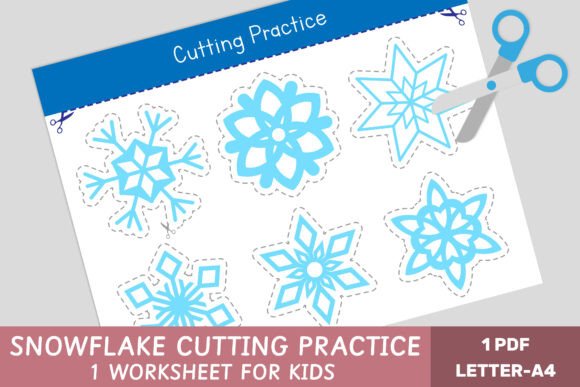 Snowflake Cutting Practice, Winter Game: A Strategic Approach to Developing Fine Motor Skills