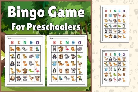 Zoo Animal Bingo for Preschool Kids